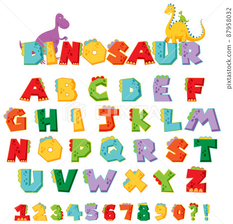 Font design for english alphabets and numbers Font design for english alphabets and numbers 87958032