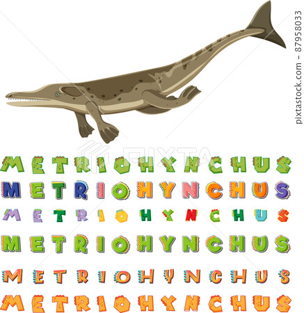 Font design for metriohynchus Font design for metriohynchus 87958033