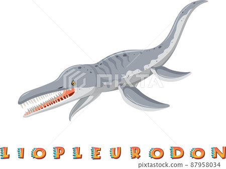Dinosaur wordcard for liopleurodon Dinosaur wordcard for liopleurodon 87958034