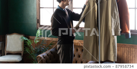 Clothes / fashion / winter clothes / young men Clothes / fashion / winter clothes / young men 87958734