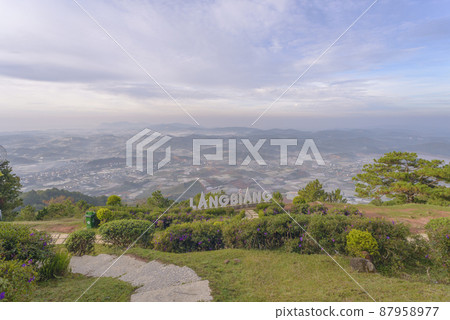 Landscape photo: the way to the top of Langbiang. Landscape photo: the way to the top of Langbiang. 87958977