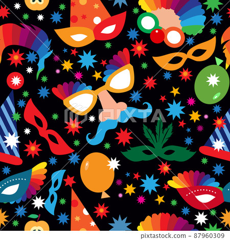 Purim Carnival pattern 3 Purim Carnival pattern 3 87960309