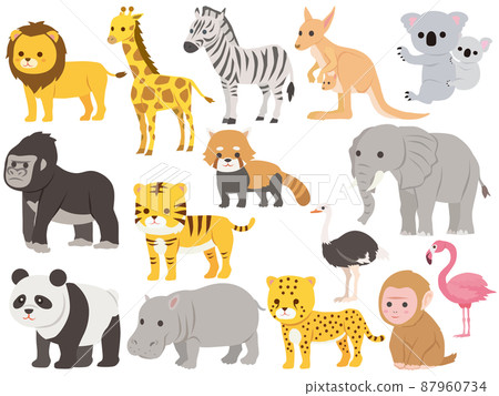 Zoo animal set Zoo animal set 87960734