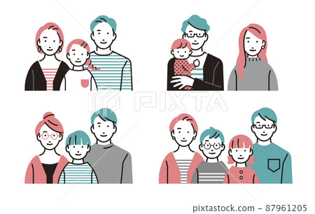 Various parenting families 87961205