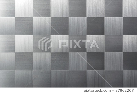 Checkered hairline stainless steel background texture Checkered hairline stainless steel background texture 87962207
