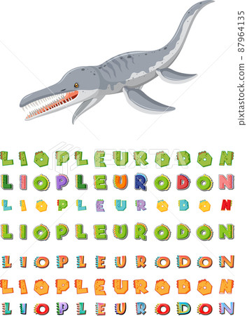 Font design for liopleurodon Font design for liopleurodon 87964135