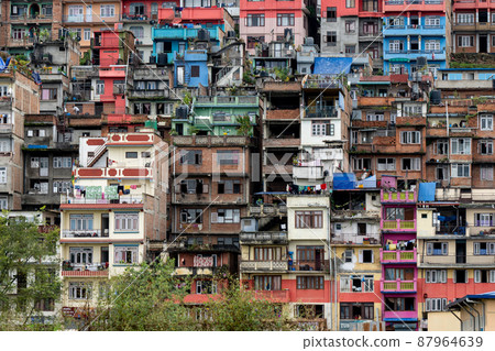 Densely Populated City on a Hill Densely Populated City on a Hill 87964639