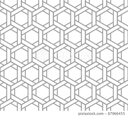 The geometric pattern with lines. Seamless vector background. White and gray texture. Graphic modern pattern. Simple lattice graphic design. The geometric pattern with lines. Seamless vector background. White and gray texture. Graphic modern pattern. Simple lattice graphic design. 87966455
