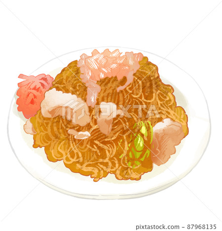 Yakisoba illustration 87968135