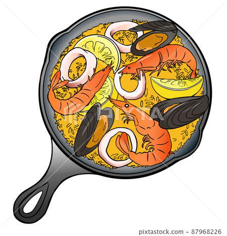 西班牙海鮮飯圖 87968226
