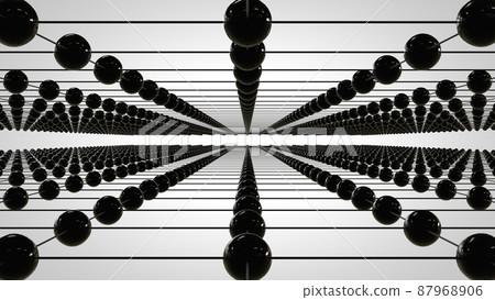 Business Sphere Abstract VJ Alignment Black and White [There is another Ver] 87968906