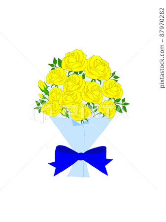 Yellow rose bouquet 87970282