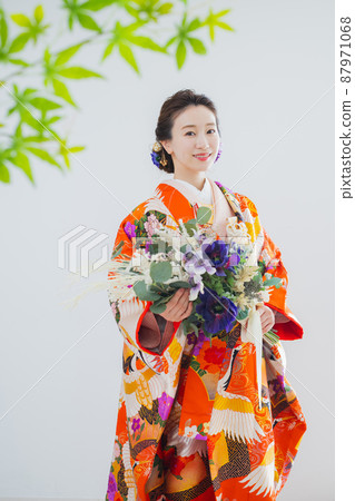 彩色 uchikake 花束 87971068
