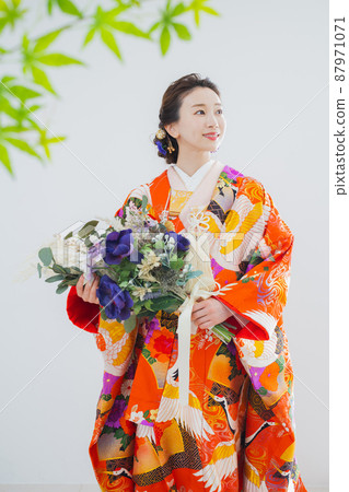 彩色 uchikake 花束 彩色 uchikake 花束 87971071