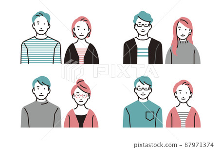 Various people, couples, couples 87971374