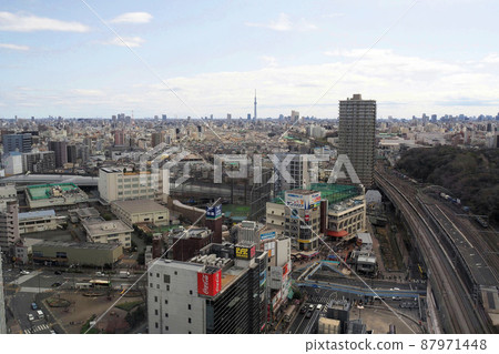 Kitatopia展望台大廳，城市景觀和東京晴空塔[東京都北區] 87971448