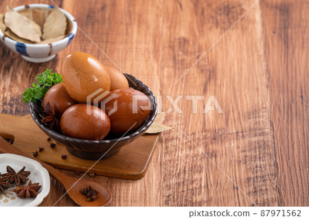 茶葉蛋 蛋 雞蛋 台灣 小吃 Taiwanese tea eggs 茶たまご 87971562