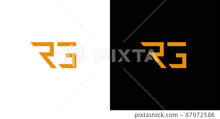 Modern and sophisticated RG letter initial logo design Modern and sophisticated RG letter initial logo design 87972586
