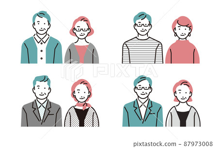 Various senior couples 87973008