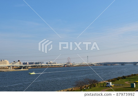 Scenery from Kiyosunao Bridge Tokyo 87973992