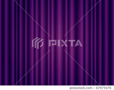 Stage curtain background illustration (purple) 87975076