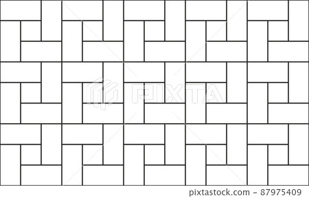 White and black simple seamless pattern of pavement with square blocks White and black simple seamless pattern of pavement with square blocks 87975409
