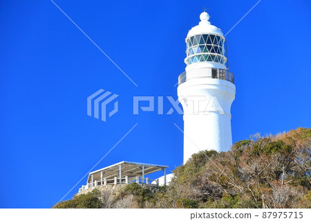 [靜岡縣]晴空下的御前崎燈塔 87975715