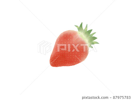 Hand drawn watercolor illustration of red strawberry Hand drawn watercolor illustration of red strawberry 87975783