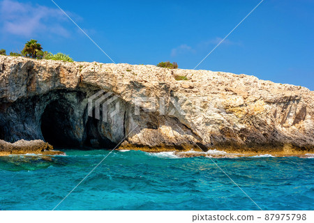 Cape Greco caves near Ayia Napa. Famagusta District, Cyprus 87975798