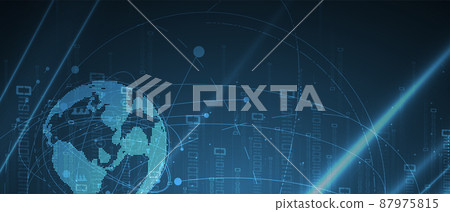 Technology data background, idea of global business solution Technology data background, idea of global business solution 87975815