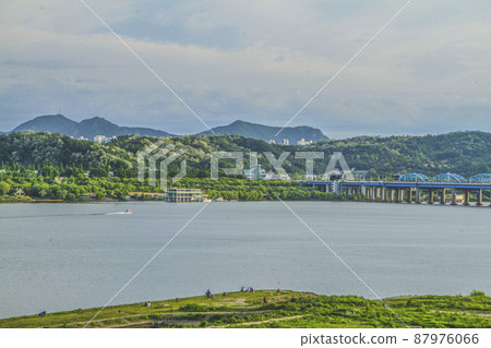 Scenery around Dongjak Bridge Scenery around Dongjak Bridge 87976066