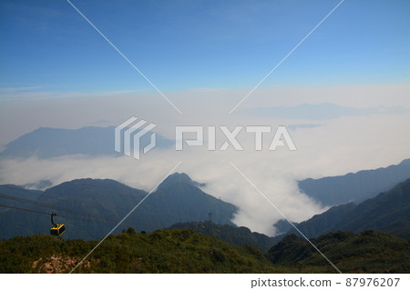 FANSIPAN Scenery seen from Mt. Fansipan Unkai 87976207