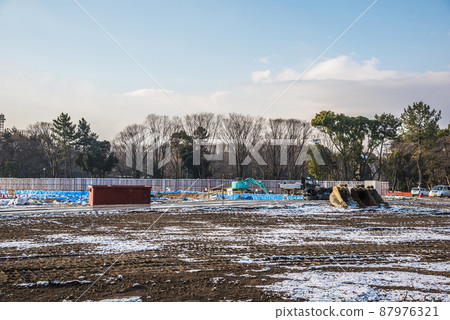 《愛知縣》名古屋市容、建設中的名城公園、雪景 《愛知縣》名古屋市容、建設中的名城公園、雪景 87976321