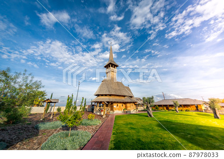 Sfanta Mare Mucenita Chiriachi si Sfantul Cuvios Ioan Iacob Romanul. Romanian orthodox church at Episkopeio village, Nicosia District, Cyprus 87978033