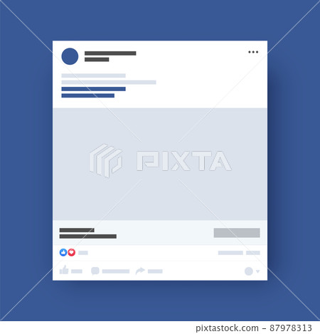 Social Media Template Mockup Simple Page Profile 87978313