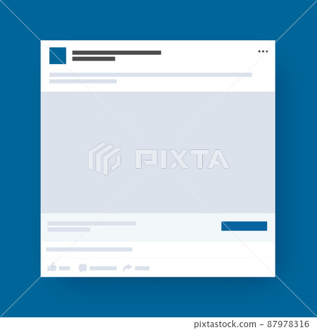 Social Media Template Mockup Simple Page Profile 87978316