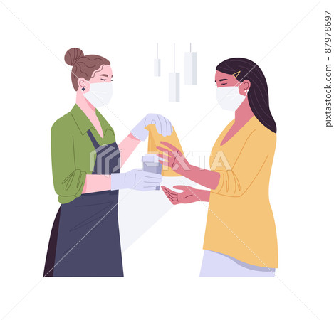 Make an order isolated cartoon vector illustrations. Make an order isolated cartoon vector illustrations. 87978697