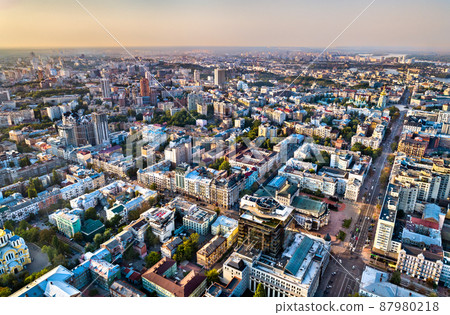 Aerial view of the old city of Kiev, Ukraine Aerial view of the old city of Kiev, Ukraine 87980218