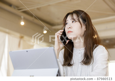 Women who make inquiries 87980513