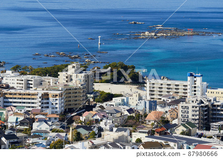 Miura Peninsula Hayama cityscape and coastal scenery 87980666