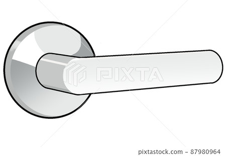 Illustration of doorknob [Indoor lever, handle, office, building, room, residential] 87980964