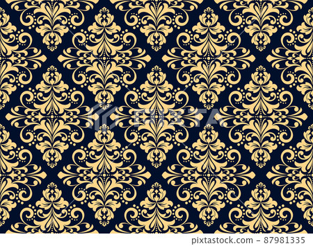 Wallpaper in the style of Baroque. Seamless vector 87981335