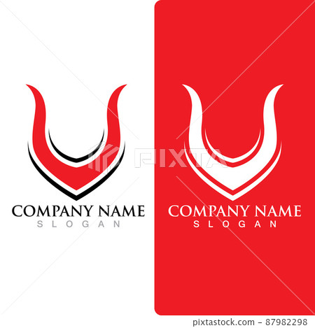 Devil horn Vector icon 87982298