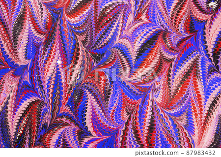 Colorful liquid paints mixed together creating modern abstract. illustrations. Colorful liquid paints mixed together creating modern abstract. illustrations. 87983432