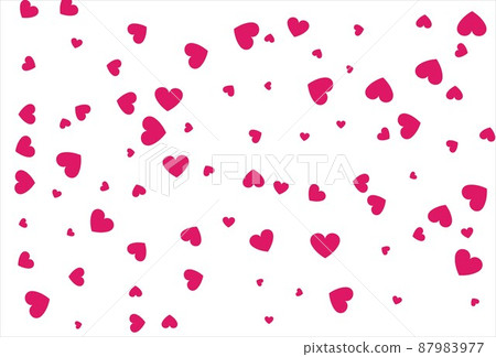 Red heart background. Love confetti background 87983977