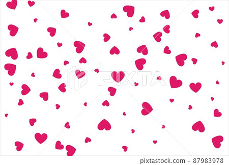 Red heart background. Love confetti background 87983978