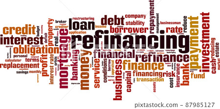 Refinancing word cloud 87985127