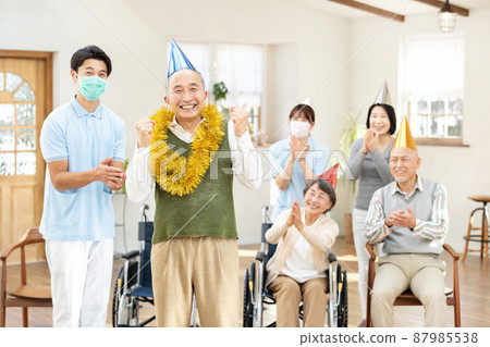 Celebration event for the elderly home 87985538