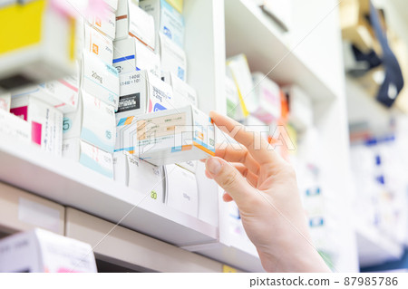 一名在配藥藥房工作的婦女 87985786