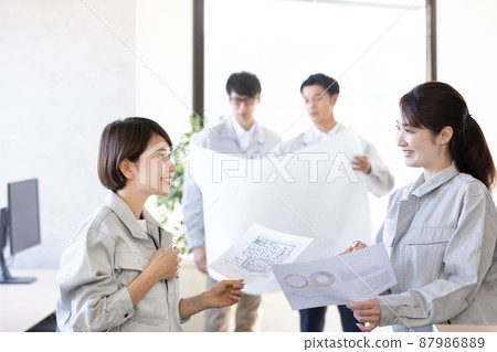 Business design development office scene Business design development office scene 87986889